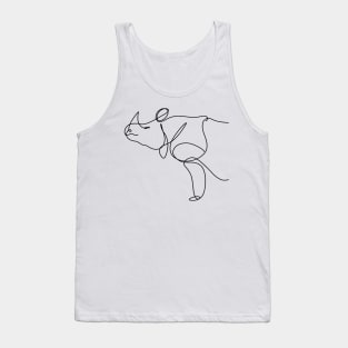 rhino lineart illustration Tank Top